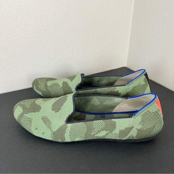 Rothy's The Loafer Olive Camo Green Round Toe Flats Shoes - Picture 4 of 7